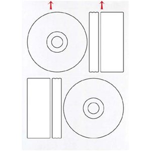 Offset CD/DVD Labels Matt (100 Pack)